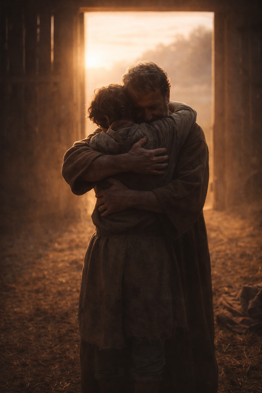 Cain and Abel bringing offerings to God in Genesis 4